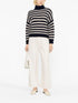 stripe-print turtleneck jumper